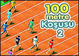 100 metre yarışlarına katıl yeteneklerini göster yarışların birincisi ol