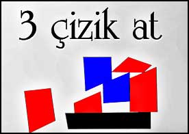 Sadece 3 çizik atarak kırmızı blokları kesip aşağı indir