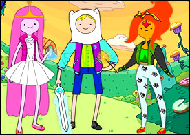 Adventure Time kahramanlarını en güzel şekilde giydirip modaya uygun kıyafetler seçin