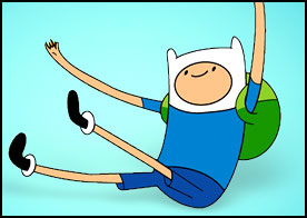 Adventure Time kahramanlarını zıplata zıplaya karşıya geçirip yollarına devam etmelerini sağla