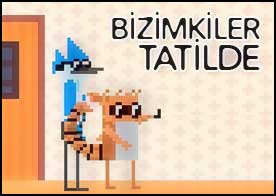 Sevimli arkadaşlar Mordecai and Rigby birlikte zorlu bir tatil macerası yaşar