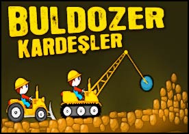 Buldozer Kardeşler - Buldozerlerlerin özelliklerini yükseltin iki kardeş birlikte yolu açıp ilerleyin