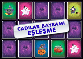 Cadılar bayramı temalı eşleşme oyunu ile zekanızı ve hafızanızı test edin