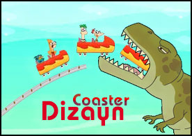 Kendi rollercoaster dizaynını yap kahramanlarımız Phineas ve Ferb onu test etsinler