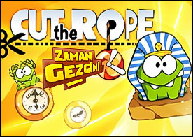 Cut the Rope Zaman Gezgini : Cep telefonlarının en sevilen oyunlarından biri olan cut the rope yeni macerasında zamanda yolculuk yapıp sizi tarih yolculuğuna çıkaracak