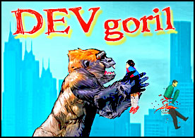 Dev Goril - Test için tutulduğun tesisten kaçan dev bir goril olarak önüne çıkan herşeyi yok et