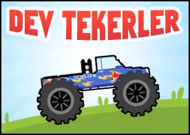 Dev Tekerler - Dev tekerli kamyoneti ustalıkla kullan parkurları başarıyla tamamla