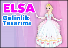 Elsa Gelinlik Tasarımı - Karlar ülkesi prensesi Elsa'nın en güzel gelinliği hazırlamasına yardımcı ol