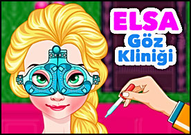 Elsa gözlerini tedavi ettirmek için bir göz kliniğine gidiyor