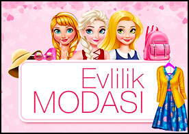 Üç prenses arkadaş Rapunzel, Elsa ve Sindirella evlilik hazırlığı yapıyor