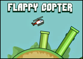 Klasik flappy bird oyununun helikopter versiyonunu dönerek ilerleyen bir platformda oynuyoruz