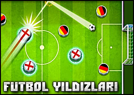 Futbol Yıldızları - Oyunun son dakikasi ve top rakibinde... ama topu kaybetti! Kazandıracak golü atmak için ne büyük bir şans... nişan aldın, şutu çektin... GOOOOOOOOOLLLL!