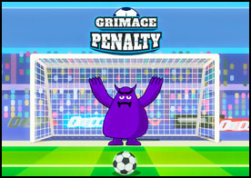 Grimace Penaltı - Kalede sürekli hareket eden Grimece'yi gol yağmuruna tut