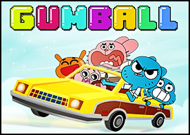 Gumball'ın doğum günü için annesi arabasını çılgınca sürerek pizzayı alıp yetiştirmeli