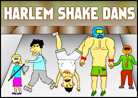 Harlem Shake Dans - Karakterleri sahneye yerleştirip Harlem Shake dansı yaptırın