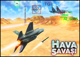 Hava Savaşı 3D - Hava kuvvetlerinin en usta savaş pilotu olarak savaş bölgesine git düşman uçaklarını tek tek avlayıp düşür