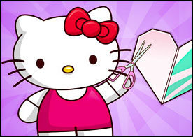 Hello Kitty Kağıt Katlama - Hello Kitty kağıt katlama sanatıyla çeşitli nesneler yapıyor