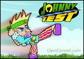 Johnny Test kungfu hocasından kungfu dersleri alıyor