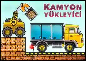 Kamyon Yükleyici - Manyetik tutuculara sahip taşıyıcı aracı kullanarak kutuları ve kolileri büyük kamyonun kasasına yerleştir