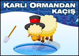 Karlı Ormandan Kaçış - Çeşitli nesne ve ipuçlarını kullanarak kilitli kapıyı aç karlı ormandan kurtul