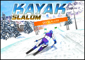 Slalom yani zigzaklı bir kayak yarışı heyecanı sizi bekliyor