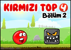 Kırmızı Top 4 Bölüm 2 - Dünyayı kötü gri blokların istilasından kurtarmaya bölüm 2 ile devam ediyoruz