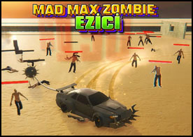 Mad Max Zombi Ezici - Modifiye edilmiş arkasına ölümcül silah takılan aracınla zombi istilasına uğramış arazilere git tüm zombileri ezerek yok et