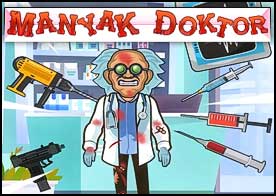 Manyak kukla doktorumuz üstünde çeşitli tip deneyleri yapabilirsiniz