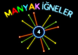 Manyak İğneler - Dönüp duran çembere neon toplu iğneleri uygun zamanlamalarla fırlatın tabi kolaysa