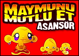 Maymunu Mutlu Et Asansör - Minik maymunumuz bu sefer oyuncaklarını kaybetmiş bulması için ona asansörde yardım edin