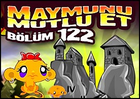 Maymunu Mutlu Et Bölüm 122 - Bu sefer ürkütücü şatoya gidip bilmeceleri çözerek minik maymunumuzu mutlu ediyoruz