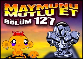 Maymunu Mutlu Et Bölüm 127 - Bu sefer uzay üssüne gidip bilmeceleri çözerek minik maymunumuzu mutlu ediyoruz