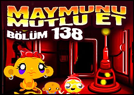 Maymunu Mutlu Et Bölüm 138 - Bu sefer gizemli kırmızı diyara gidip bilmeceleri çözerek minik maymunumuzu mutlu ediyoruz