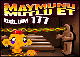 Maymunu Mutlu Et Bölüm 177 - Bu sefer gizemli tapınağa gidip bilmeceleri çözerek minik maymunumuzu mutlu ediyoruz