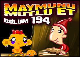 Maymunu Mutlu Et Bölüm 194 - Bu sefer ağaç kovuğuna gidip bilmeceleri çözerek minik maymunumuzu mutlu ediyoruz