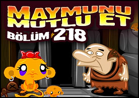 Maymunu Mutlu Et Bölüm 218 - Bu sefer kara dehlizlere gidip bilmeceleri çözerek minik maymunumuzu mutlu ediyoruz