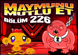 Maymunu Mutlu Et Bölüm 226 - Bu sefer ürkütücü zindana gidip bilmeceleri çözerek minik maymunumuzu mutlu ediyoruz