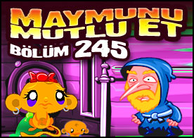 Maymunu Mutlu Et Bölüm 245 - Bu sefer mavi kaleye gidip bilmeceleri çözerek minik maymunumuzu mutlu ediyoruz