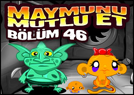 Maymunu Mutlu Et Bölüm 47 - Bu sefer karanlık şatoya gidip bilmeceleri çözerek minik maymunumuzu mutlu ediyoruz