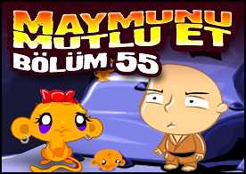 Maymunu Mutlu Et Bölüm 55 - Bu sefer mistik tapınağa  gidip bilmeceleri çözerek minik maymunumuzu mutlu ediyoruz