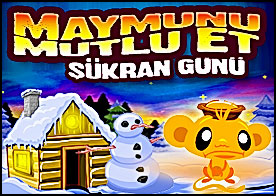 Maymunu Mutlu Et Şükran Günü - Minik maymunumuzu bu sefer şükran gününde mutlu etmeye çalışıyoruz