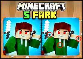 Sevilen Minecraft karakterleri üzerindeki 5 farkı en kısa sürede bulun