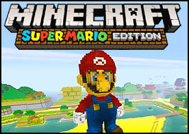 Minecraft aleminde bu sefer süper mario özel sürümüyle dolaşın