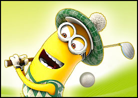 Minionlar eğlencede gru ise golf sopasıyla önüne geleni onlara fırlatıyor