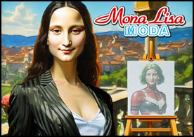 Tüm zamanların en gizemli kadını Mona Lisa Gioconda için stilist rolünü üstleneceğiniz küçük mizahi bir moda maceraya sizi bekliyor - 58