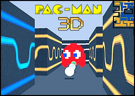 Klasik pacman oyununu bu sefer FPS olarak 3 boyutlu ortamlarda oynuyoruz