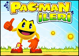 Pac-Man İleri - Pack-Man yolunun üzerindeki tüm kurabiyeleri ve hayaletleri yiyerek ilerliyor