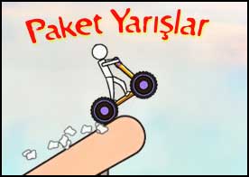 Paket yarışlarda motor, tekerlekli sandalye, traktör, scooter ve atv ile yarışın muhteşem parkurları tamamlayın