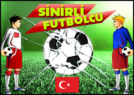 Sinirli futbolcular olarak topu rakip kaleye sokmaya çalışın