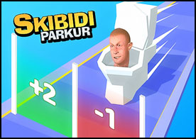 Popüler parkur oyununu bu sefer Skibidi Tuvalet ile oyna